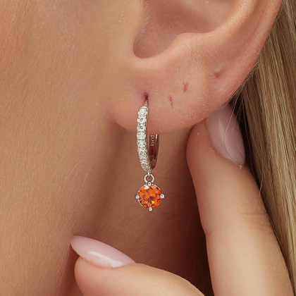 Náušnice so zirkónmi Brosway Fancy Orange FVO17