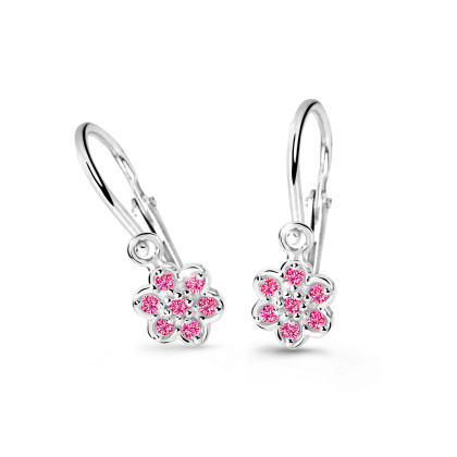 Detské zlate naušnice Cutie Jewellery C2746B-Tcf Red