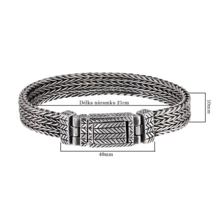 Oceľový náramok na ruku BSS1061