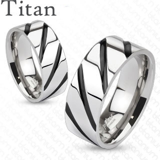 Titánový prsteň Spikes 4380