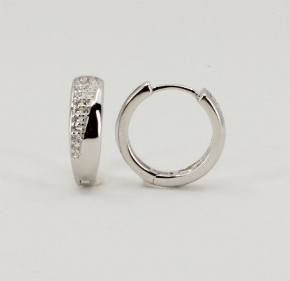 Náušnice krúžky strieborné 311836002