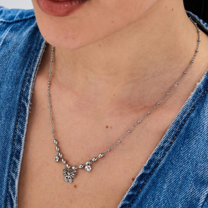 Štýlový náhrdelník z chirurgickej ocele Brosway CHAKRA BHKN165