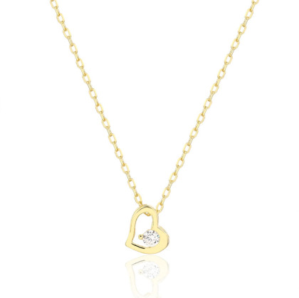 Strieborný náhrdelník srdiečko 3142940001