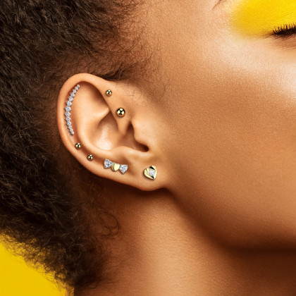 Náušnice srdiečko z titánu SEITEL441