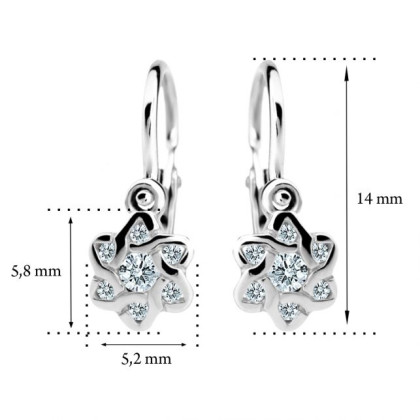 Náušnice pre bábätko zlaté C2149B