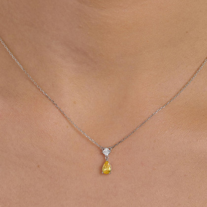 Jemný náhrdelník Brosway Fancy Energy Yellow FEY97