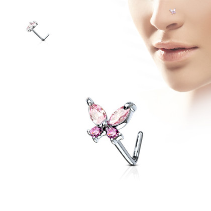 Piercing nosa SENOL611-Biela