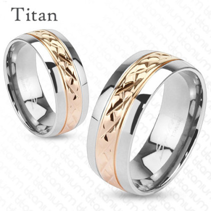Titánový prsteň Spikes 3700