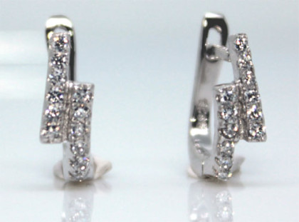 Náušnice strieborné 303244