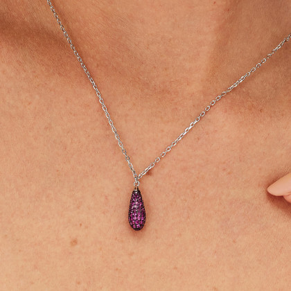 Elegantný náhrdelník Brosway Fancy Passion Ruby FPR121
