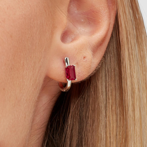 Náušnice s kamienkom Brosway Fancy Passion Ruby FPR08