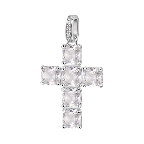 Prívesok krížik so zirkónmi Brosway Fancy Infinite White FIW21