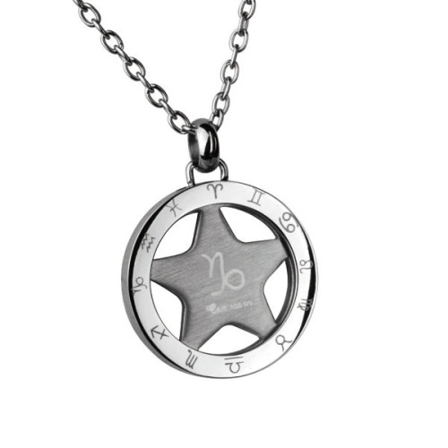 Prívesok so znamením Kozorožec z chirurgickej ocele PSS63