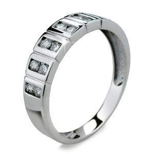 Prsteň so zirkónmi streiebro 2079