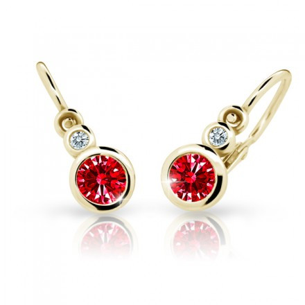 Detské naušničky C1984Z-Ruby Dark