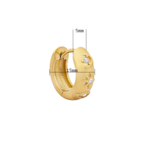 Náušnice krúžky z chirurgickej ocele WJHE941