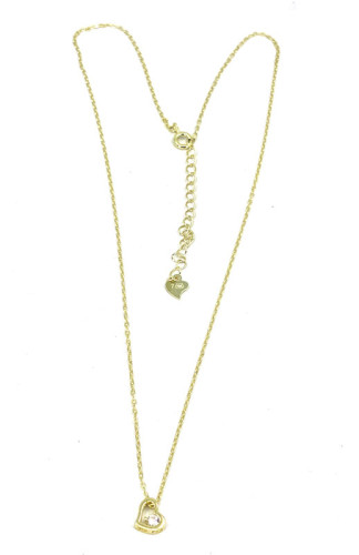 Pozlátený strieborný náhrdelník srdiečko 3142940001