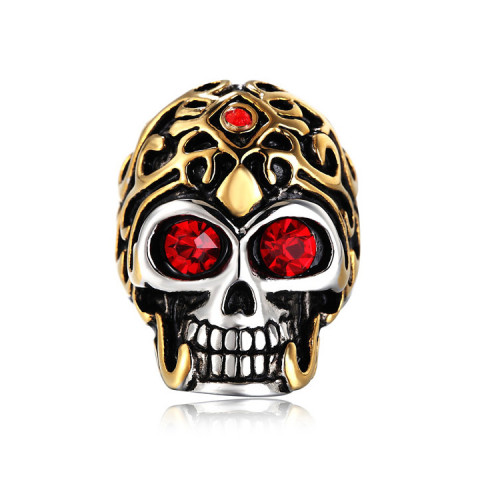 Oceľový prsteň lebka WJHZ426