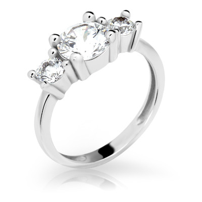 Strieborný zásnubný prsteň 2328