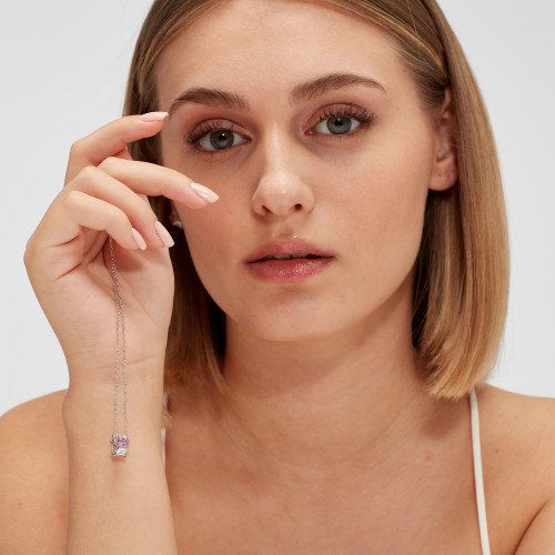 Strieborný korálik Brosway Fancy Vibrant Pink FVP02