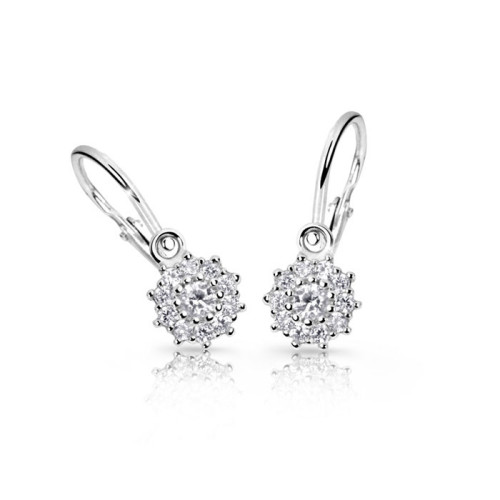 Detské naušnice zlaté Cutie Jewellery C2749B CZ White