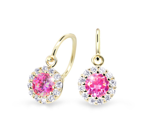 Zlaté dětské náušnice Cutie Jewellery C2160Z-Tcf Red