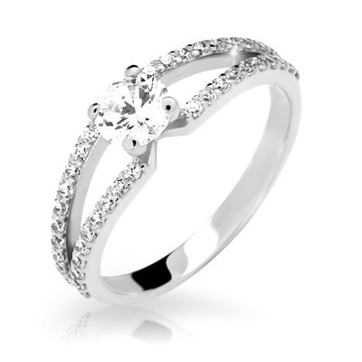 Prstienok striebro so zirkónmi 2358