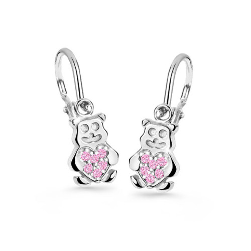 Detské zlate naušnice Cutie Jewellery C2751B Medvedík