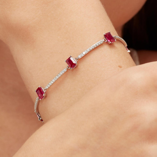 Náramok s kamienkami Brosway Fancy Passion Ruby FPR04