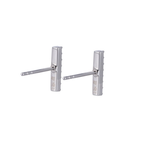 Oceľové náušnice so zirkónmi ESS804