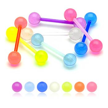 Bioplastový percing do jazyka SEBXG