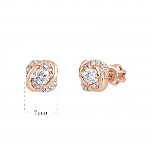 Zlaté náušnice so zirkónmi Z9001-3263R