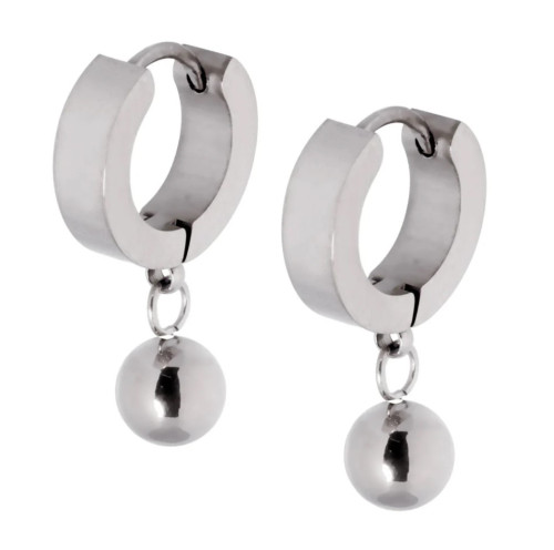 Oceľové náušnice krúžky MESS25ST