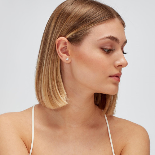 Strieborná náušnice Brosway Fancy Infinite White FIW07