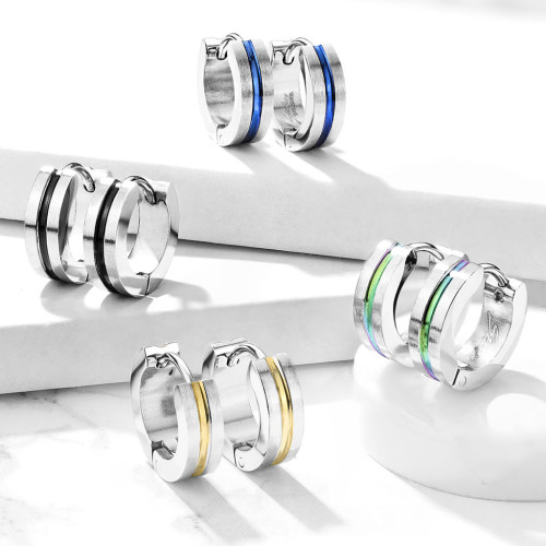 Oceľové náušnice z chirurgickej ocele krúžky 3517