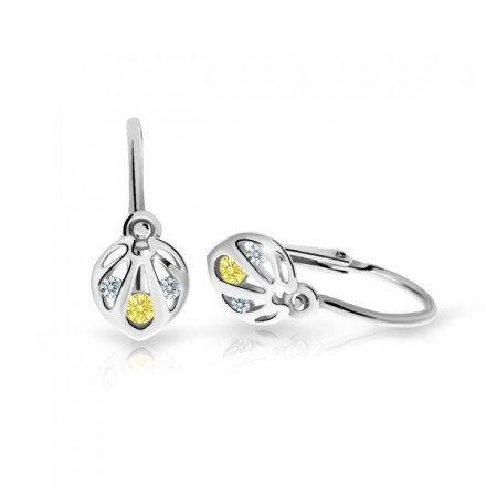 Náušnice pre bábetka C2265B-Yellow