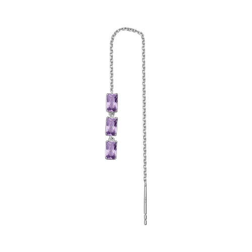 Strieborné náušnice visiace Brosway Fancy Magic Purple FMP23