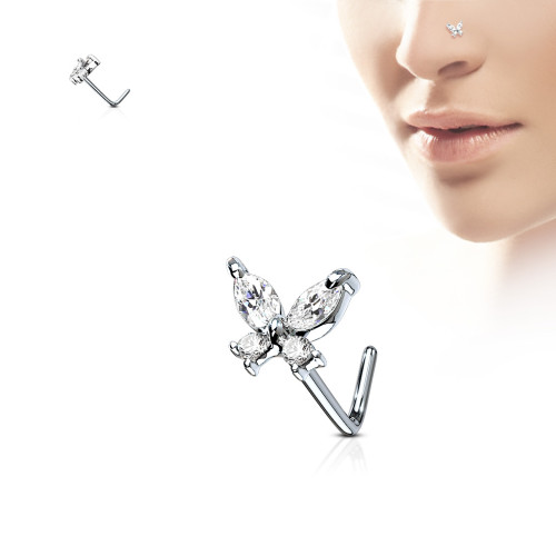 Piercing nosa SENOL611-Biela