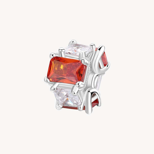 Strieborný korálik so zirkónmi Brosway Fancy Orange FVO01