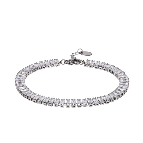 Dámsky náramok so zirkónmi chirurgická oceľ MBSS223