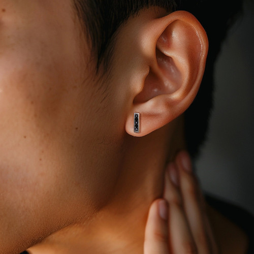 Moderné náušnice z chirurgickej ocele ESS805