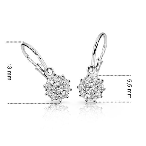 Zlaté náušnice pre bábätko Cutie Jewellery C2749B