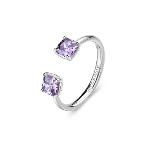 Strieborný prsteň Brosway Fancy Magic Purple FMP14