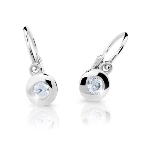 Zlaté detské náušnice Cutie Jewellery C2589B-CZ