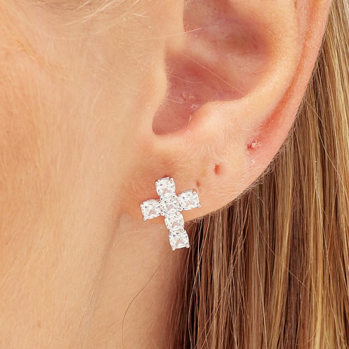 Strieborná náušnice Brosway Fancy Infinite White FIW23