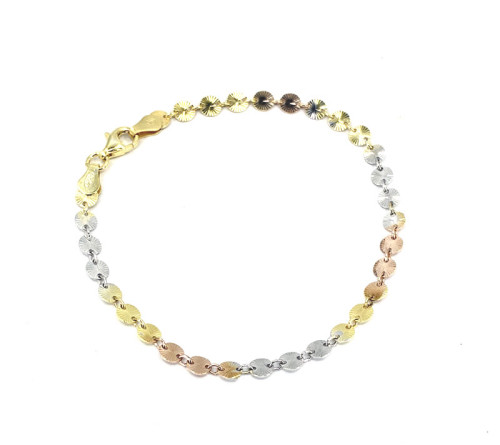 Luxusný pozlátený strieborný náramok 3131810002