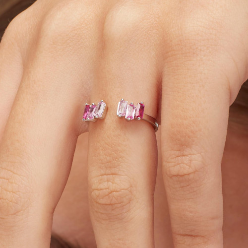 Prsteň s kamienkami Brosway Fancy Vibrant Pink FVP12