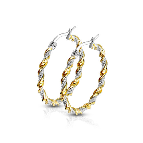 Náušnice kruhy z chirurgickej ocele 3549-G