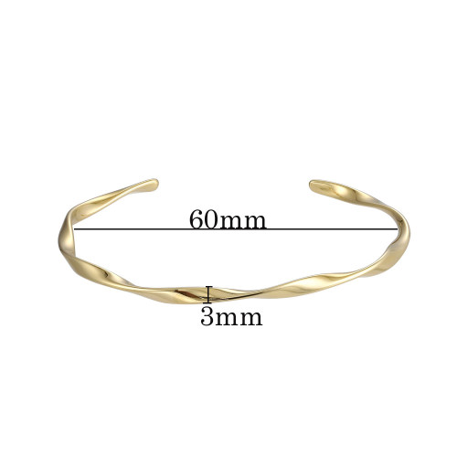 Štýlový náramok bangle z chirurgickej ocele BSSG202