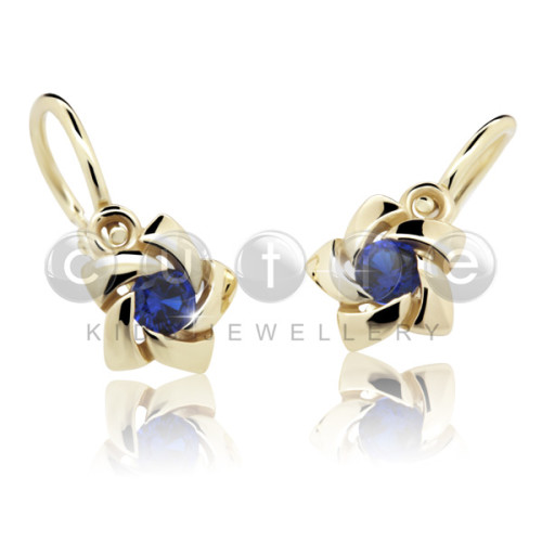 Detské náušnice Cutie C2201Z Blue Dark Spinel